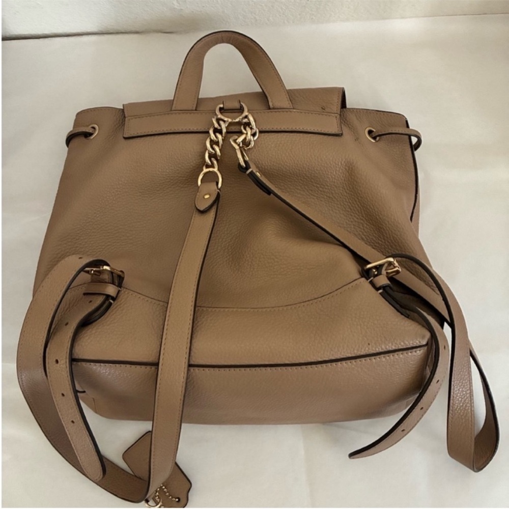 Coach Elle pebbled leather backpack - Picture 8 of 12